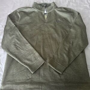 Under Armour Men's Olive Green Quarter-Zip Pullover Sweater